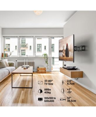 roMounts Full Motion Heavy Duty TV Wall Mount for 37-80 Inch TV Screens Holds Up to 88 lbs