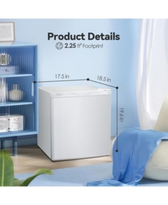 1.1 Cu. Ft. Small Upright Freezer – This compact mini freezer features removable shelves, an adjustable thermostat, and a reversible door hinge. It operates quietly, making it perfect for homes, offices, kitchens, or dorms