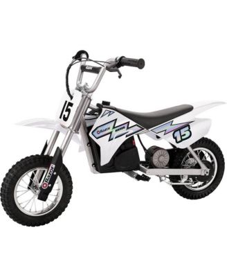 MX400 Dirt Rocket Electric Motocross Motorcycle Bikes, 1 Black & 1 White