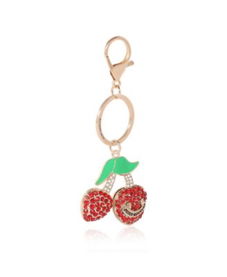 Cherry Pave Charm Keychain