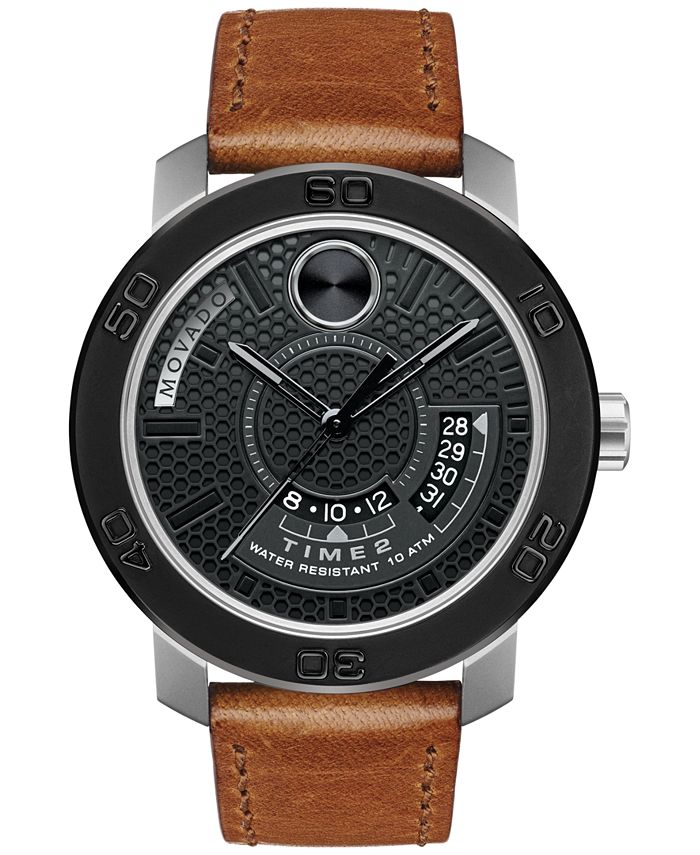 brown movado watch