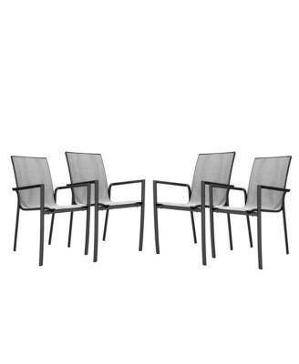 Aluminium Frame with Stackable Dining Chairs