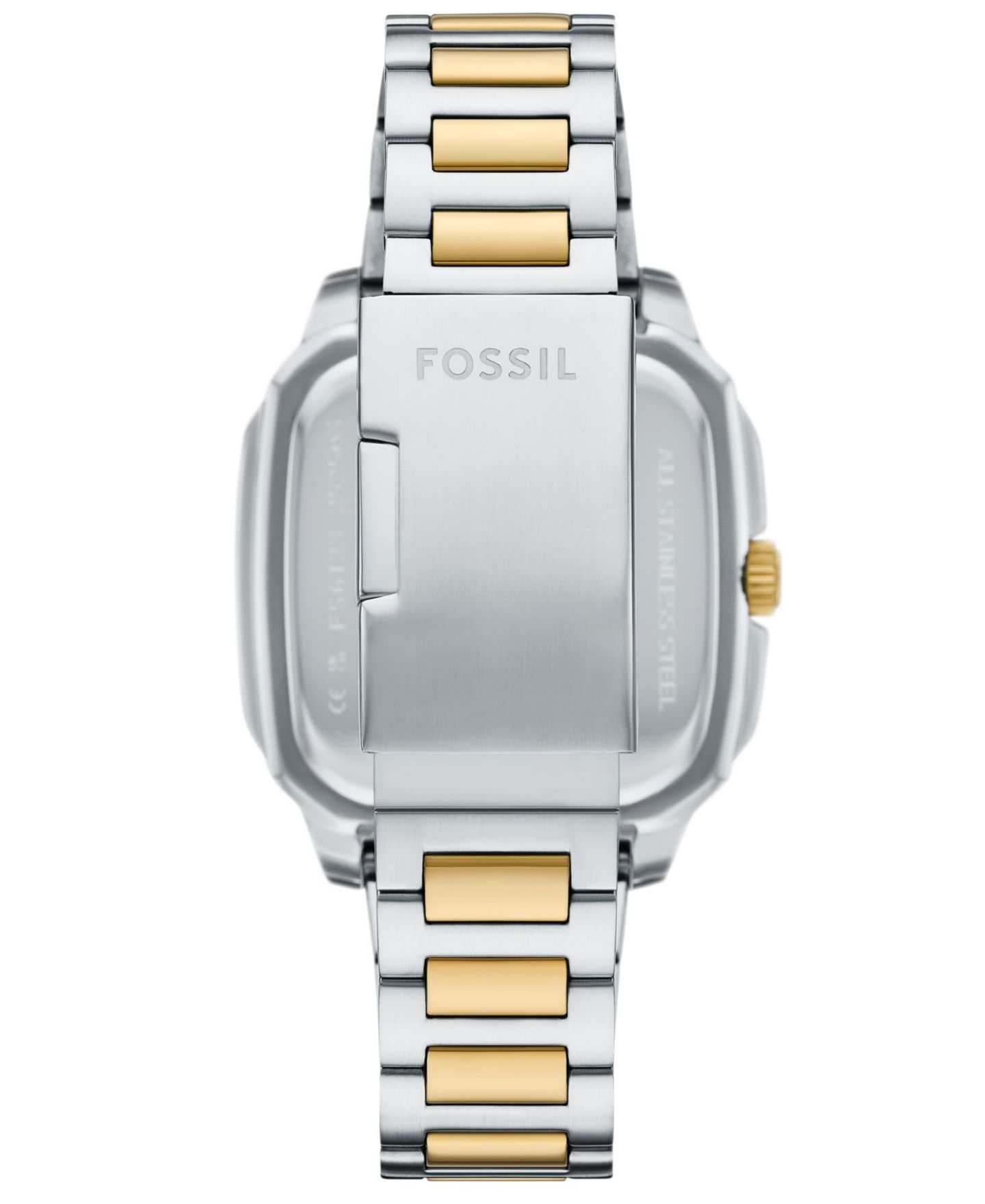Мужские часы Fossil Crosby Three-Hand Date Two-Tone Stainless-Steel Watch, 42mm — фото 2
