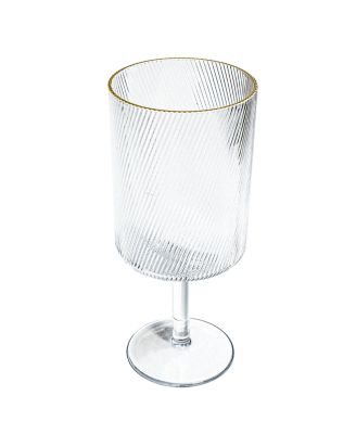 Stax Optic Twist Goblet Glasses, Set of 6