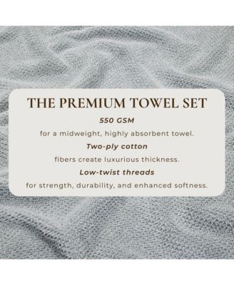 Cotton Textured Bath Towel, 54" x 27"