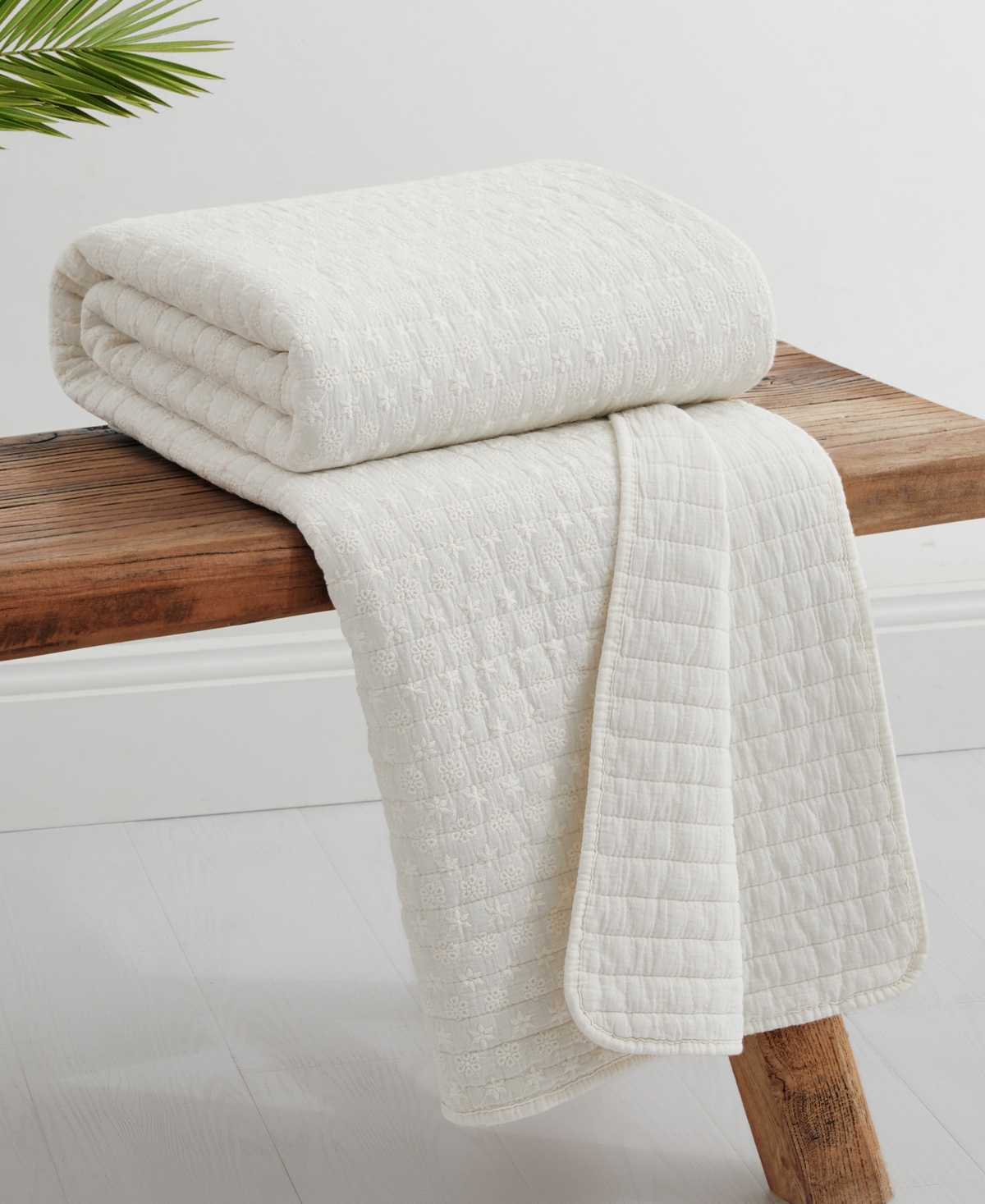 Levtex Eyelet Reversible Quilted Throw, 50" X 60"
