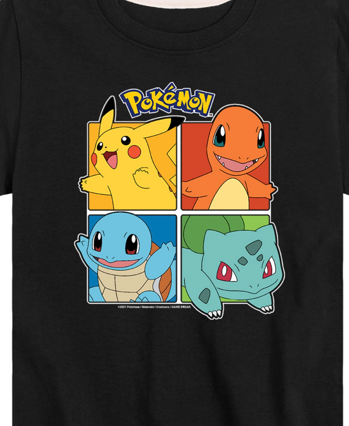 Hybrid Toddler Boys Pokemon Characters Graphic T-shirt In Black