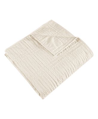 Cloud Waffle Textured Quilted Throw, 50" x 60"