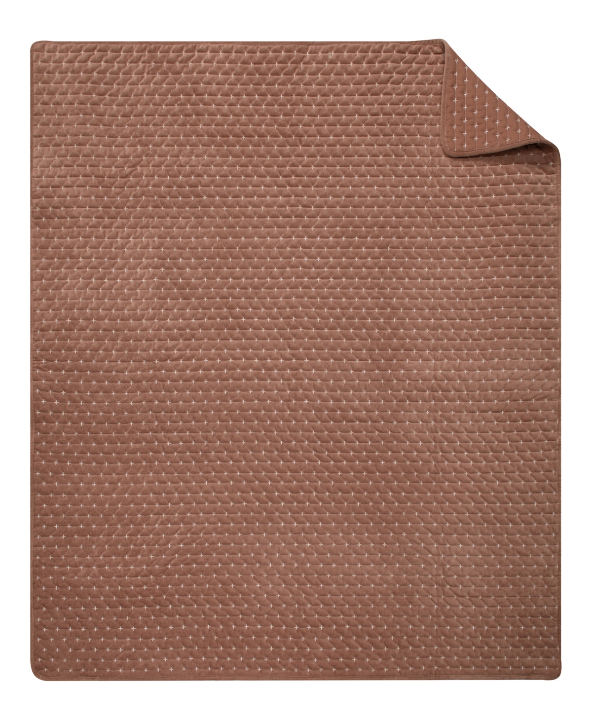 Levtex Velvet Stitch Reversible Quilted Throw, 50" X 60"
