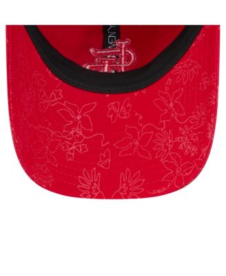 Women's Red St. Louis Cardinals Tonal Floral 9TWENTY Adjustable Hat