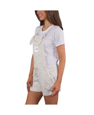 Women's Cream Cincinnati Reds Montana Hacci Knit Overalls Romper