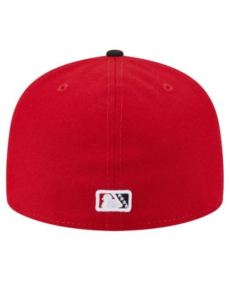 Men's&nbsp;Red/Black Richmond Flying Squirrels Authentic Collection 59FIFTY Hat