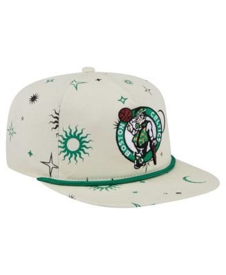 Men's Cream Boston Celtics Lunar Golfer Snapback Hat