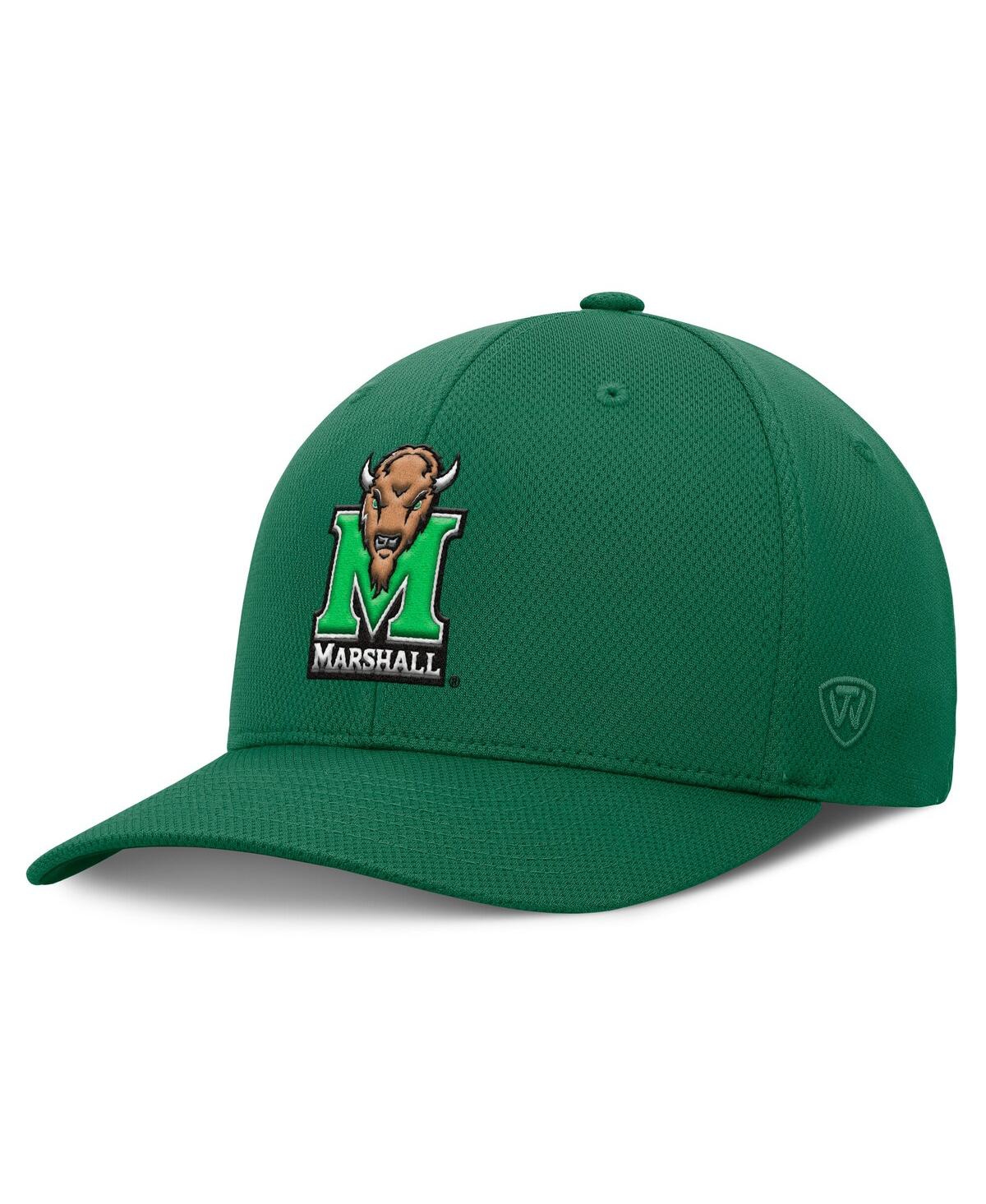 Top Of The World Men's Kelly Green Marshall Thundering Herd Reflex Flex Hat In Kelly Green