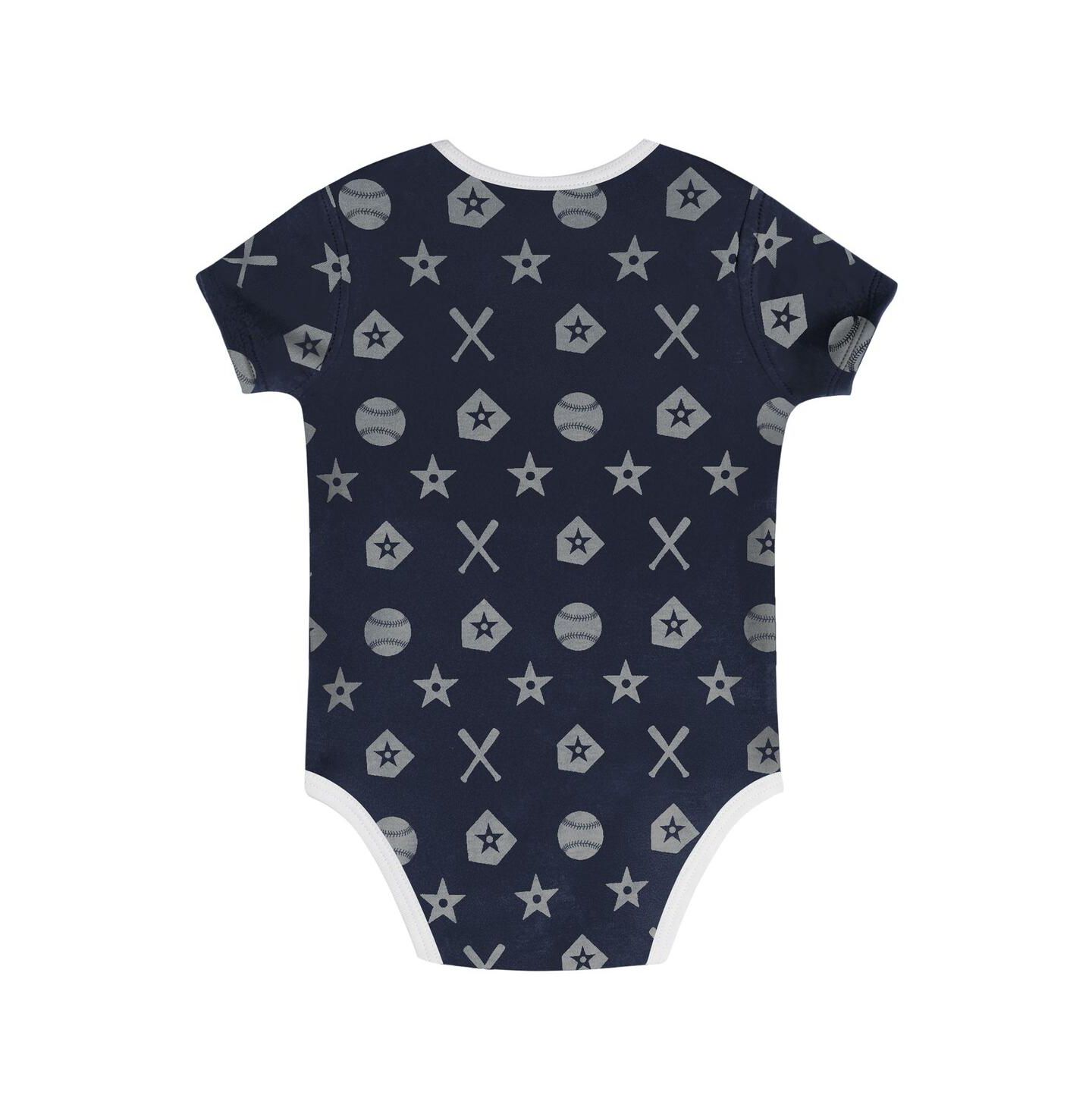 Outerstuff Baby Boys and Girls 2-Piece Navy New York Yankees On Deck Diaper Cover Set — фото 4