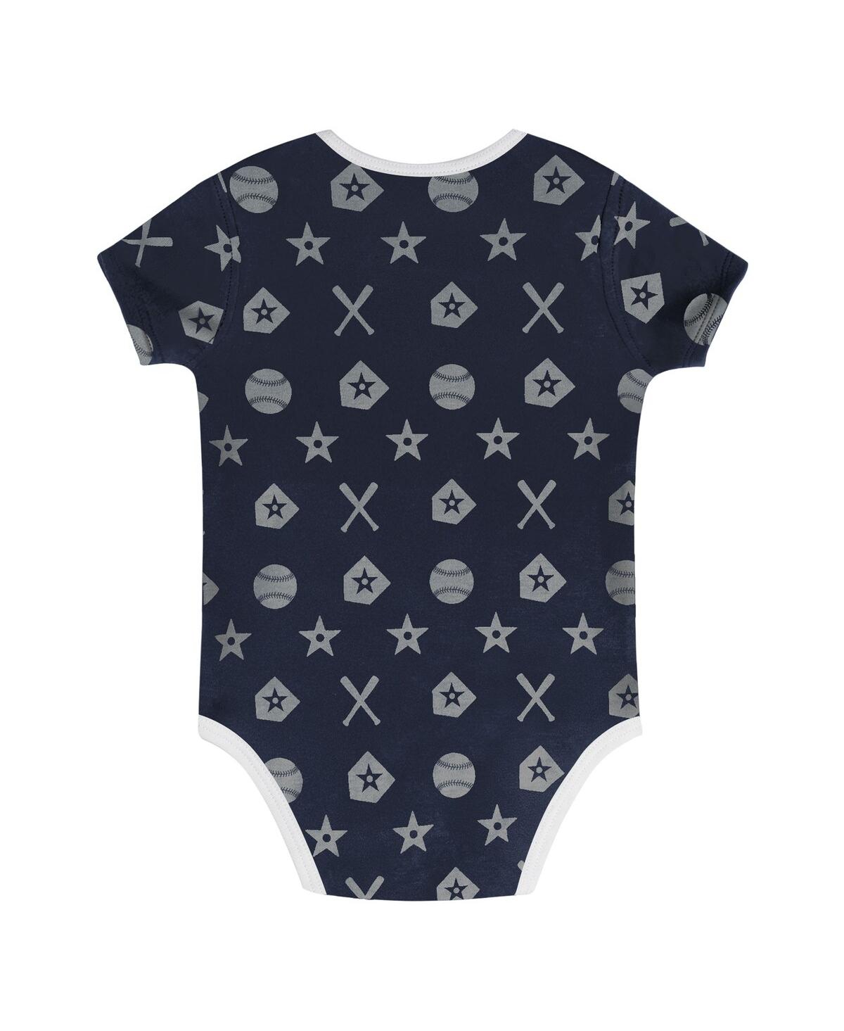 Outerstuff Baby Boys And Girls 2-piece Navy New York Yankees On Deck Diaper Cover Set In Navy