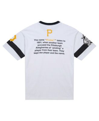 Men's White Pittsburgh Pirates Cooperstown Collection Team Origins Premium T-Shirt
