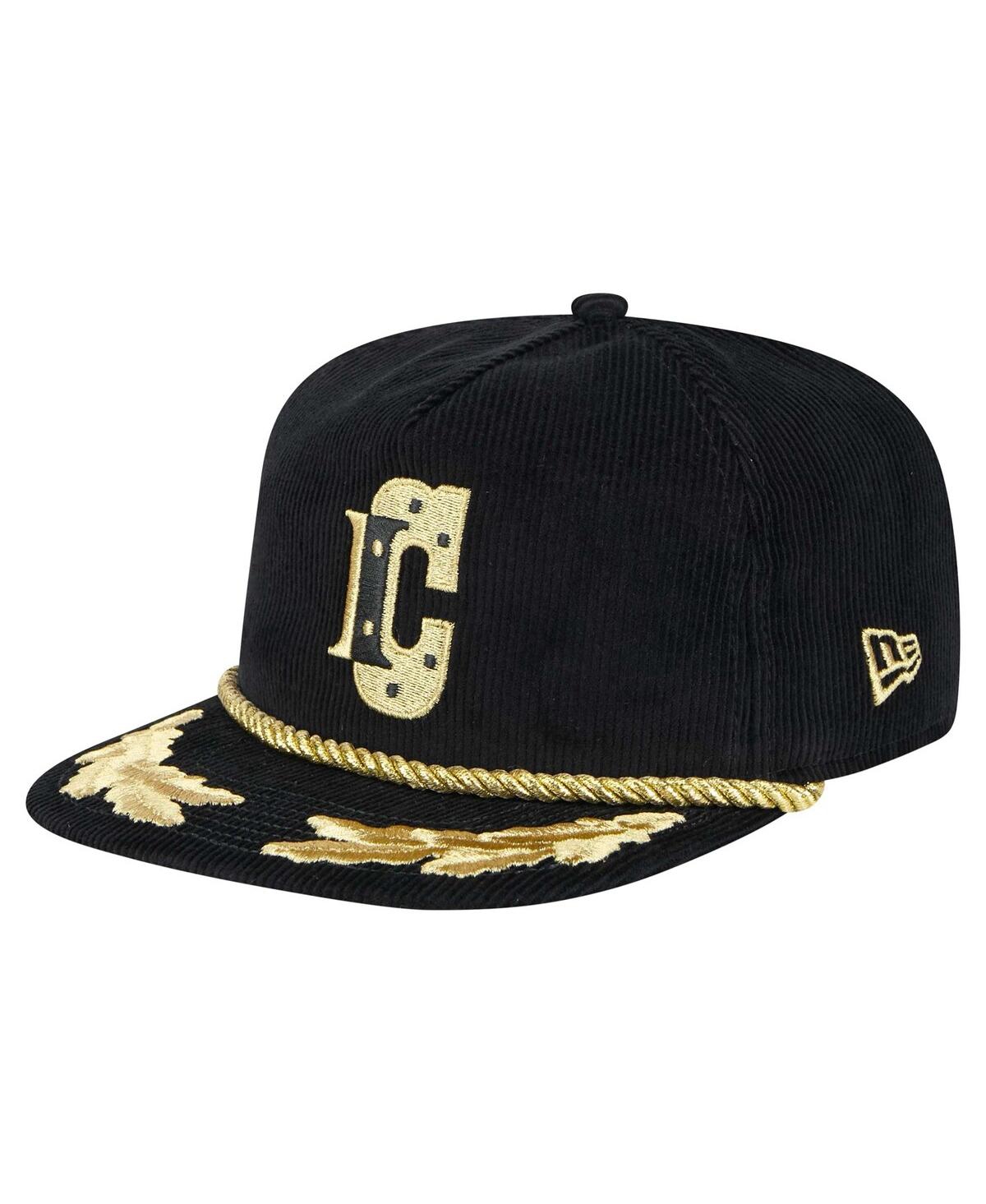 New Era Men's Black Indianapolis Colts City Originals Corduroy Skipper Golfer Snapback Hat In Black