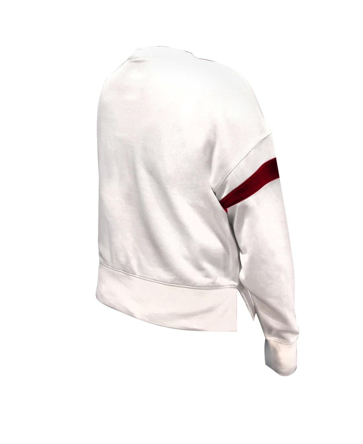 Fanatics Women's White Kansas City Chiefs Plus Size Fleece Pullover Sweatshirt In White