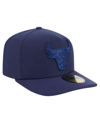 Men's Navy Chicago Bulls Colorpack A-Frame Pinch Front 59FIFTY Fitted Hat