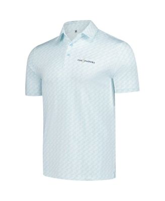 Men's Light Blue THE PLAYERS Drive Clubhouse Grid Polo Shirt