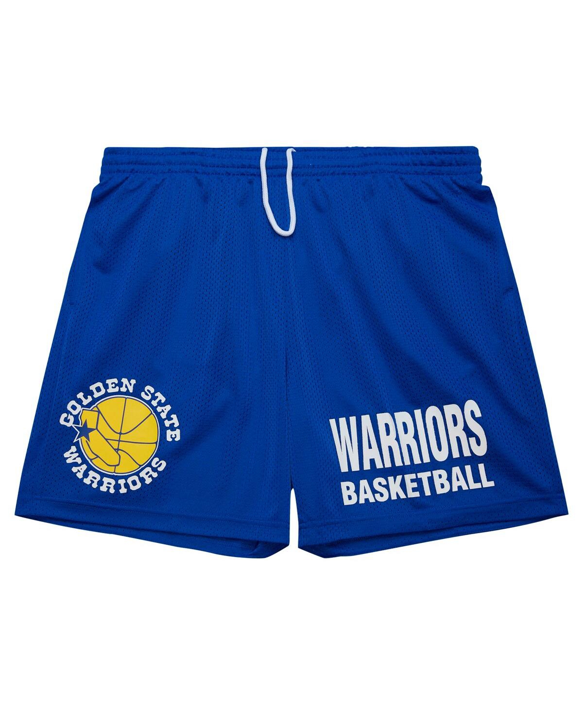 Mitchell & Ness Men's Royal Golden State Warriors Hardwood Classics Gameday Mesh Shorts In Royal