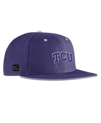 Men's Purple TCU Horned Frogs On-Field True Performance Baseball Fitted Hat