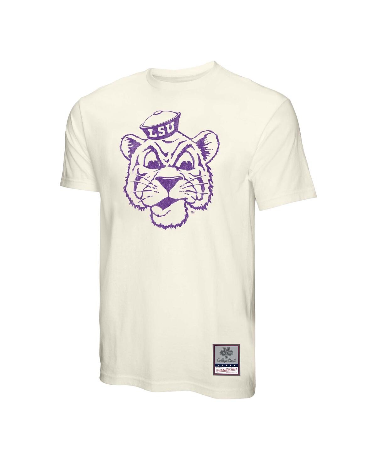Mitchell & Ness Men's Cream Lsu Tigers Vintage Tone T-shirt In Cream
