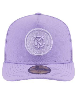 Men's Purple New York City FC Color Pack A-Frame 59FIFTY Fitted Hat