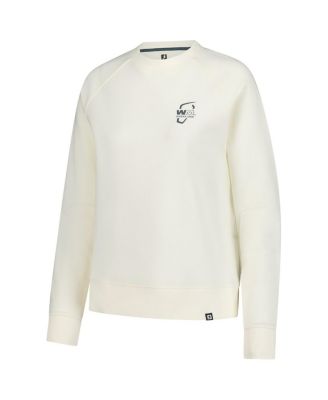 Women's Cream WM Phoenix Open Raglan Pullover Sweatshirt