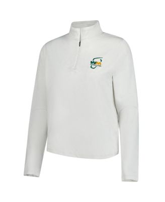Women's White 2025 WM Phoenix Open Rose Jacquard Quarter-Zip Top