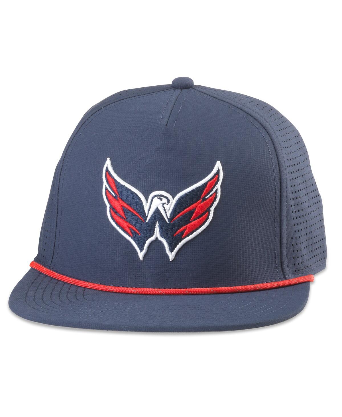 AMERICAN NEEDLE MEN'S NAVY WASHINGTON CAPITALS BUXTON PRO TECH ADJUSTABLE HAT 