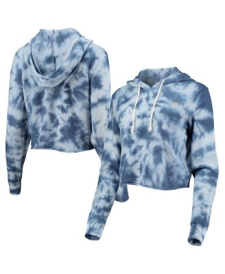 Alternative Apparel - Women's Heathered Royal THE PLAYERS Tie-Dye Cropped Pullover Hoodie