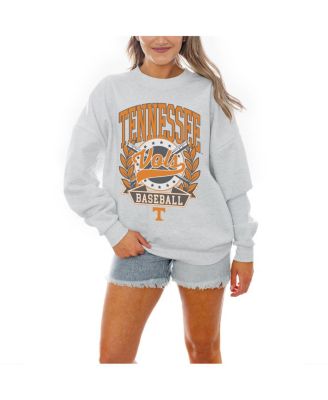 Gameday Couture - Women's Gray Tennessee Volunteers Baseball Premium Fleece Drop Pullover Sweatshirt