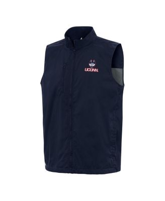 Antigua - Men's Navy UConn Huskies Brisk Full-Zip Vest