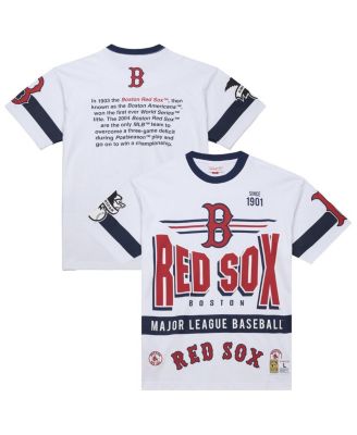 Mitchell & Ness - Men's White Boston Red Sox Cooperstown Collection Team Origins Premium T-Shirt
