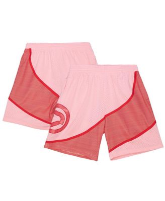 Mitchell & Ness - Men's  Red Atlanta Hawks 1986-87 Hardwood Classics Space Knit Swingman Shorts