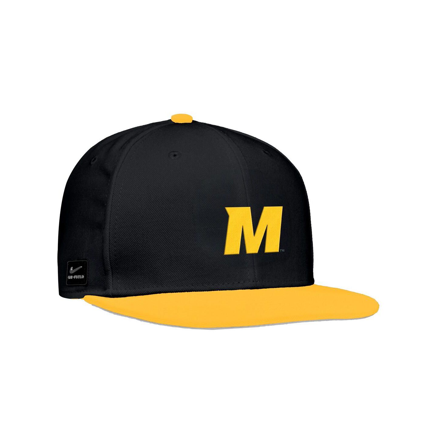 Мужская кепка Nike Black Missouri Tigers On-Field Baseball Performance Fitted Hat — фото 1