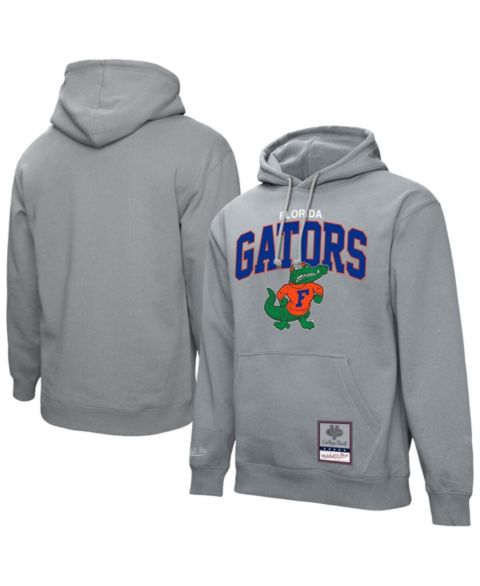 Мужское худи Mitchell & Ness Heather Gray Florida Gators Classic Arch Pullover