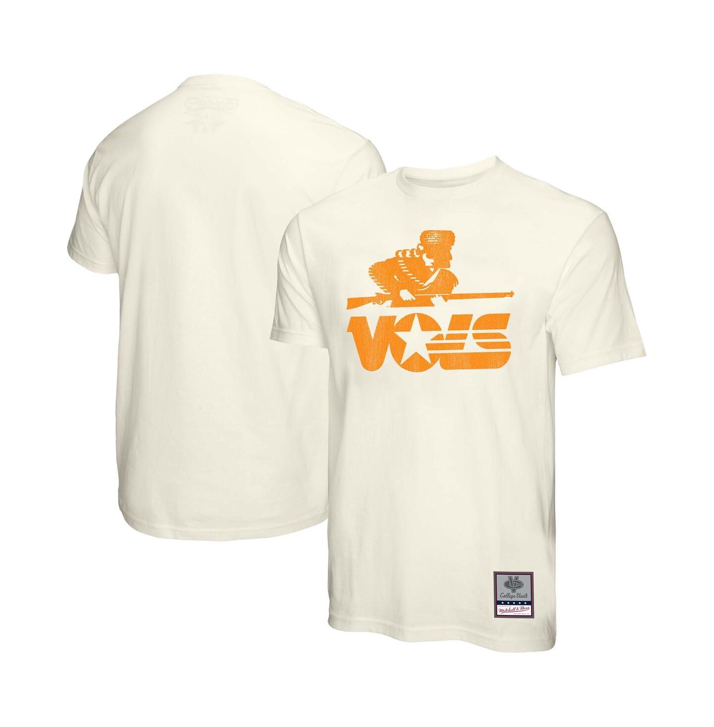 Мужская футболка Mitchell & Ness Cream Tennessee Volunteers Vintage Tone — фото 1
