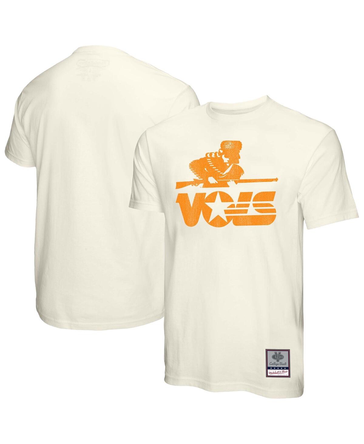 Mitchell & Ness Cream Tennessee Volunteers Vintage Tone T-shirt In Cream