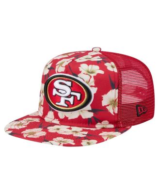 New Era - Men's  Scarlet San Francisco 49ers Adventure Pattern Golfer Snapback Hat