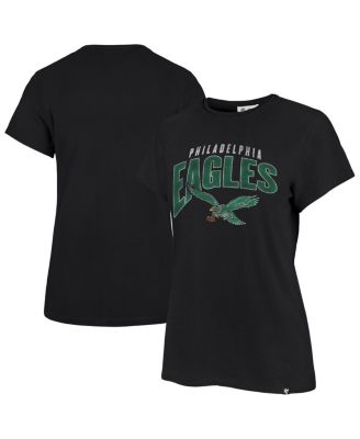 '47 Brand - Women's '47 Black Philadelphia Eagles Treasure Frankie T-Shirt
