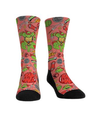 Rock 'Em - Men's and Women's Teenage Mutant Ninja Turtles Raphael Kaboom Crew Socks