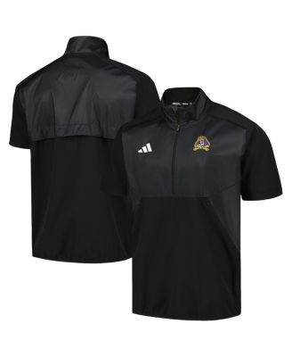 adidas - Men's Black ECU Pirates Sideline AEROREADY Raglan Short Sleeve Quarter-Zip Jacket