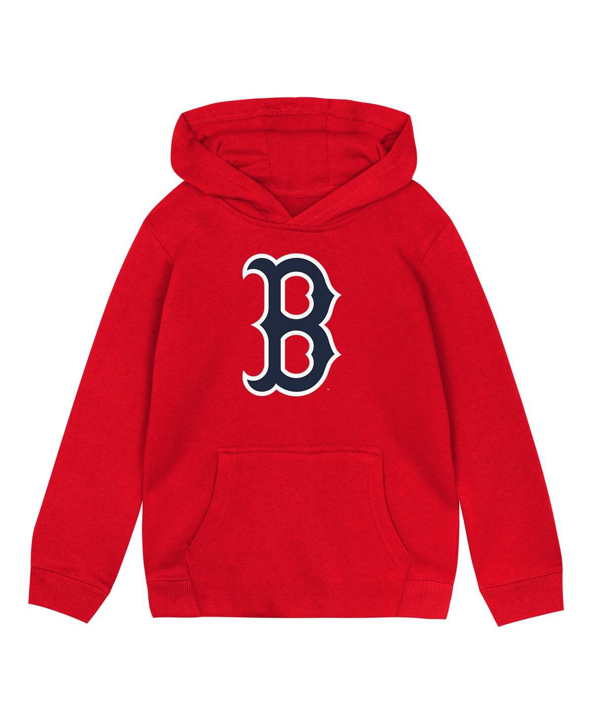 Outerstuff Toddler Red Boston Red Sox Primary Logo Fleece Pullover Hoodie In Red