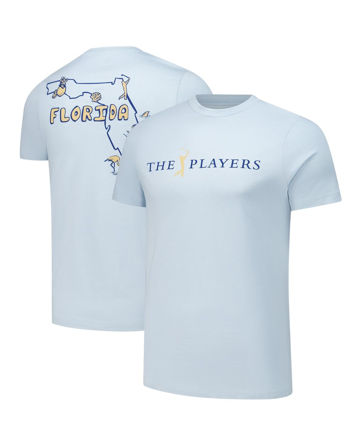 Men's and Women's Light Blue The Players Florida Outline T-Shirt - Light Blue