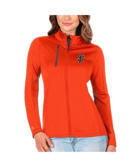 Женские куртки Antigua Women's Orange/Charcoal San Francisco Giants Generation Full-Zip Jacket