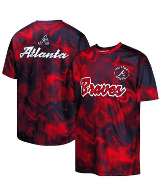 Outerstuff - Big Boys and Girls Navy/Red Atlanta Braves Pinch Hitter T-Shirt