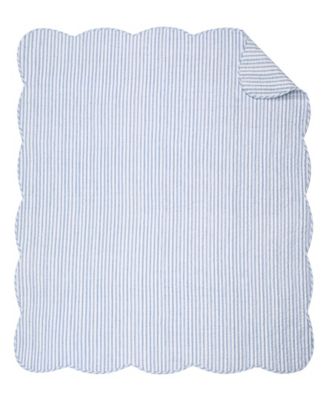 Martha Stripe Reversible Quilted Throw, 50" x 60"